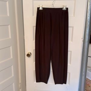 Eileen Fisher Crop Balloon Pants Washable Garment Dyed Stretch Crepe